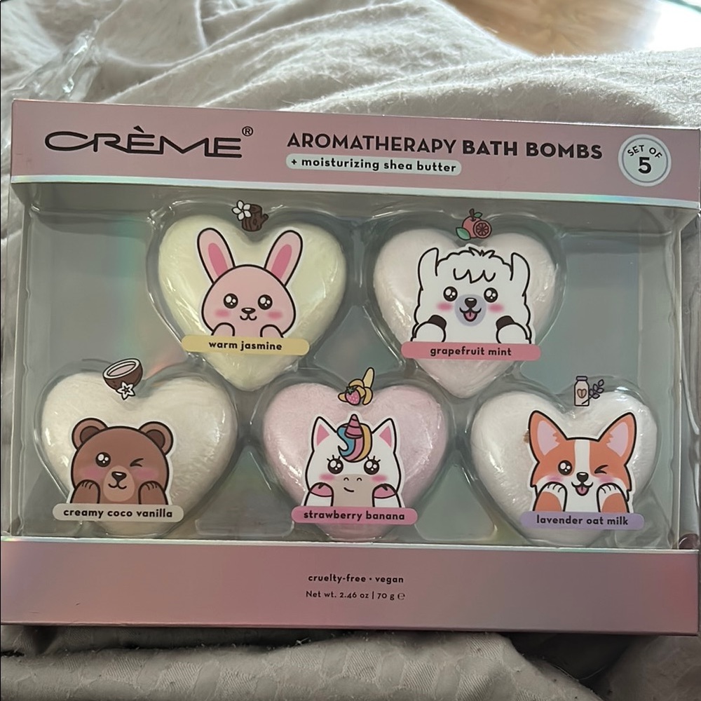 En Creme Aromatherapy Bath Bombs Set - Pink, White, Brown